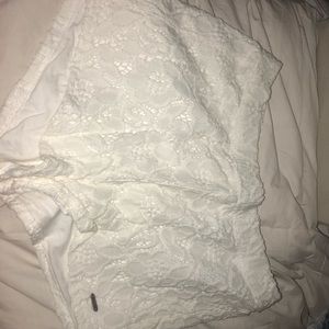 Lace Hollister high-wasted shorts